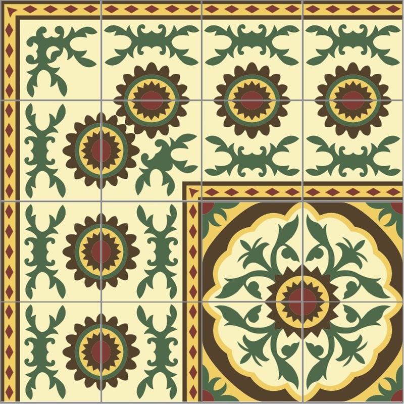 Mexican online Mission Cement Tile Solid Handcrafted 10 sqf - Blush - 8x8