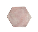 Arabesque 6 Inch Hexagon Rosa Whitewash