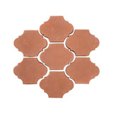 Arabesque Mini San Felipe Cement Tile Rosa