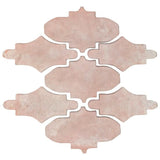 Arabesque Varona Chico Cement Tile - Rosa Whitewash