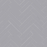 Avente Mission Oxford Gray 2"x8" Cement Tile Herringbone Rug