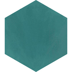 Mission Turquoise 8" Hexagon Cement Tile