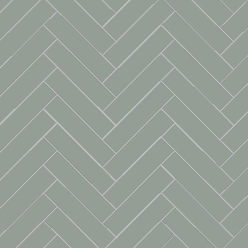 Avente Mission Sage 2"x8" Cement Tile Herringbone Rug