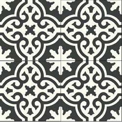 Mission Bocassio C Encaustic Cement Tile 8"x8" Quarter Design