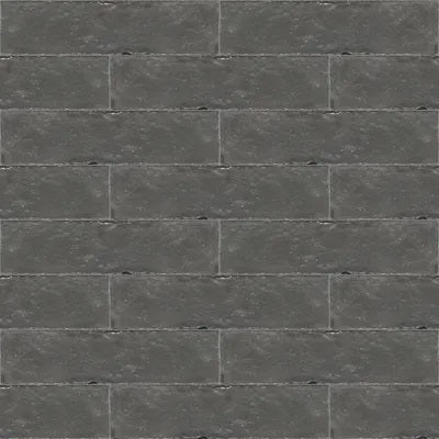 Charcoal 2"x8" Zellige Cement Tile Wall Installation