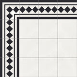 Mission Ritz Classic 8"x8"  Border and Corner Encaustic Cement Tile