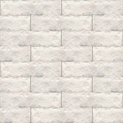 White 2"x8" Zellige Cement Tile Wall Installation