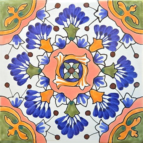 Spanish Andalucia Hand Painted Ceramic Tile