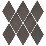 Arabesque 3x5 Mini Diamond Cement Tile Charcoal