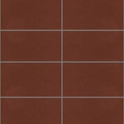 Mission Red Brick 4"x8" Encaustic Cement Tile