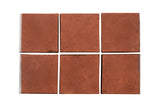 Rustic Mission Red 3"x3" Cement Tile